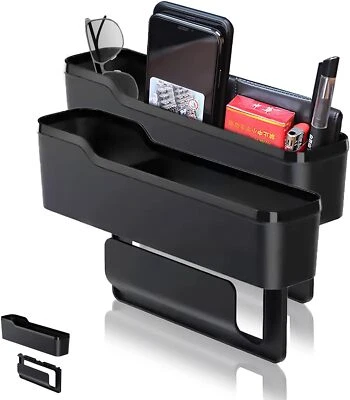 Car Accessories Seat Gap Filler Storage Box Phone Holder Organizer Side Bag - Image 1 of 4