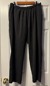 JM COLLECTION WOMEN'S SIZE 18 SWEATPANTS BLACK POCKETS STRETCH WAIST - Picture 1 of 3