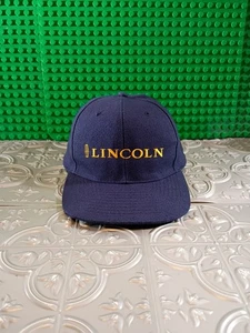Vintage Lincoln Continental Snapback Mütze blau bestickt Logo Wollmischung - Bild 1 von 10