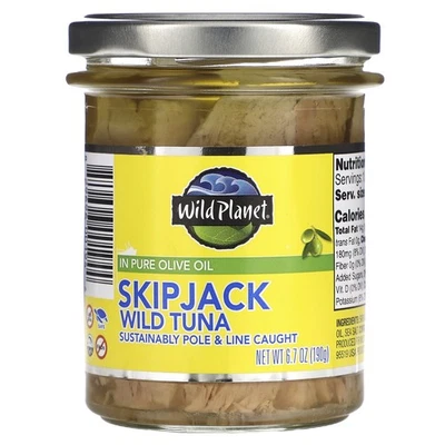 Skipjack Wild Tuna in Pure Olive Oil, 6.7 oz (190 g) - Image 1 of 2