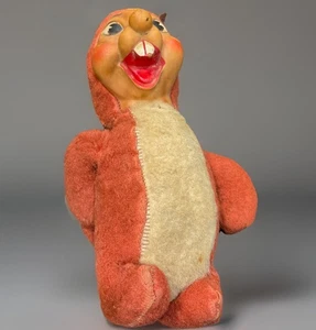 Vintage 50er Jahre Rushton Plüsch Alvin The Chipmunk Figur - Bild 1 von 9