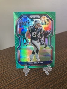 2020 Panini Prizm Tedy Bruschi GREEN PRIZM #26 New England Patriots SP - Picture 1 of 2