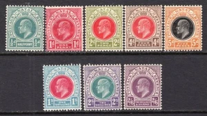 Natal 1904-08 E7 Watermark "CA Mult" Set to 2sh6p Mint H #101-108 CV$288 - Picture 1 of 1