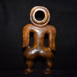 9.5'' China Hongshan Culture Old Jade Carved People Figures Statue - Picture 1 of 9
