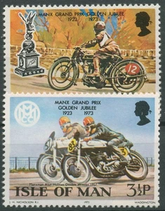 Isle of Man 1973 Motorradrennen 33/34 postfrisch - Picture 1 of 1