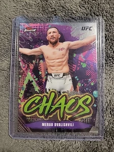 2024 Topps Finest UFC Merab Dvalishvili Chaos #CHA-9 MMA - Picture 1 of 2