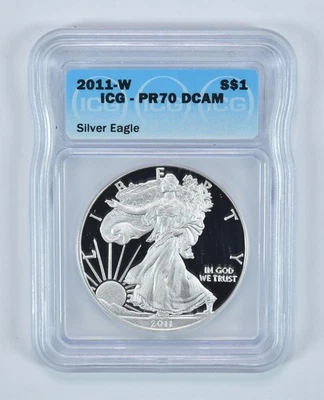 Серебряный американский орел 2011-W PR70 DCAM ICG *2674 - Изображение 1 из 4
