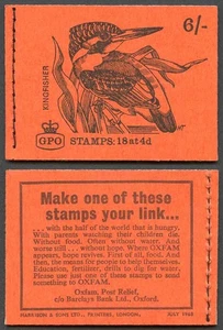 SGQP39 6/- Kingfisher booklet dated 1968 July - Picture 1 of 1