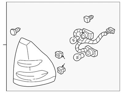 Conjunto combo de lâmpada genuíno GM 10325502 - Imagem 1 de 2