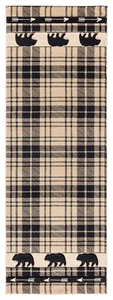 2x7 United Weavers Beige Geometric Plaid Runner 2055 41426 - Aprx 2' 7" x 7' 4" - Picture 1 of 2