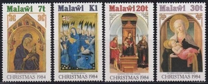 F-EX57416 MALAWI MNH 1984 CHRISTMAS NAVIDAD ART PAINTING MEDIEVAL MADONNA ICONS. - Picture 1 of 2