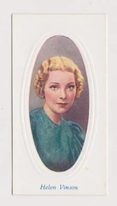 Helen Vinson 1936 Godfrey Phillips Screen Stars Embossed Tobacco Card #28 - Picture 1 of 2