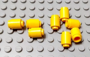 Nuevo Lote LEGO de 8 Ladrillos Redondos Amarillos 1x1 - Imagen 1 de 1