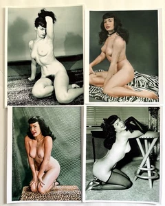 Bettie Page 8x10 Photo Bundle No.12 – Set of 4 Classic Pin-Up Prints - Picture 1 of 1