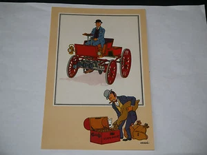 HERGE CHROMOS TINTIN VOIR ET SAVOIR AUTOMOBILE ORIGINE A 1900 SÉRIE 8 N°43 - Picture 1 of 1