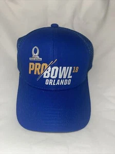 Gorra oficial del fútbol americano profesional de la NFL 2018 Orlando (rara) autoridad portuaria nueva sin etiquetas 18 azul - Imagen 1 de 5