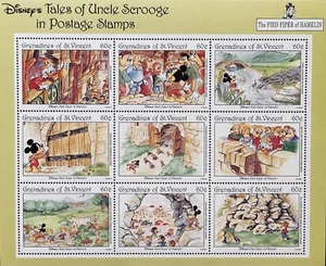 ST VINCENT DISNEY PIED PIPER OF HAMELIN STAMPS SHEET MNH 1992 FAIRYTALE MICKEY - Picture 1 of 1