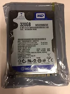 NEW Western Digital 2.5" 320GB IDE/PATA WD3200BEVE Scorpio Blue Drive - Picture 1 of 4