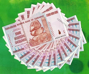 5 Milliarden Simbabwe Dollar x 15 Banknoten 2008 aufeinanderfolgende #s unzirkuliert + COA - Bild 1 von 4
