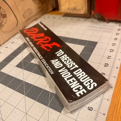 Vintage D.A.R.E. bumper stickers 50 ct. DARE Just Say No, Memorabilia, Anti-Drug - Image 1 of 4
