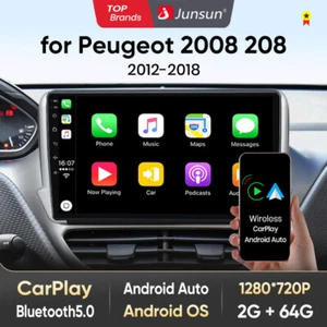 Android 13 CarPlay per Peugeot 208 2008 2012-2018 Autoradio Radio GPS Navi WIFI - Foto 1 di 17