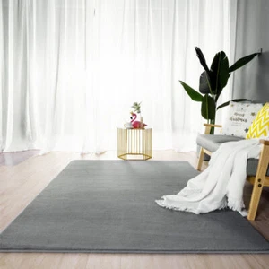 Waschbar Dick Weich Pashmina Teppich A Wohnzimmer Matte Schlafzimmer Nachtdecke - Bild 1 von 35