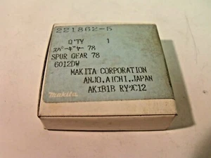 Nuevo en caja Makita 221862-5 Spur Gear 78 6012DW para taladro inalámbrico - Imagen 1 de 2