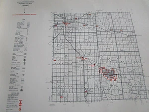 1961 INGHAM County MI MICHIGAN KONSERVIERUNG DNR PLAT KARTE - Bild 1 von 1
