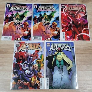 The Avengers #1 Cover A 2nd Print 1:50 Marvel Comics 2023 Lot of 5 Variants - NM - Picture 1 of 6