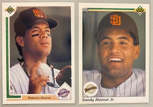 Brothers Package - The Alomar's (Roberto & Sandy) '91 UD #335 & '90 UD #655 - Picture 1 of 2