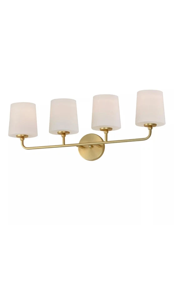 Tocador de baño Maxim Lighting 12094SWSBR Bristol luz latón satinado Foto 1 de 4