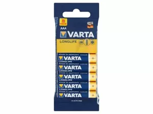 8 x Varta Longlife micro batterie AAA LR03 1,5V in pellicola 04103 alcaline - Foto 1 di 1