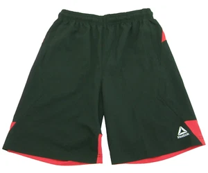 REEBOK Boy's (Size 14/16 Youth XL) Black Red Athletic Shorts Gym Fitness Sports - Picture 1 of 4
