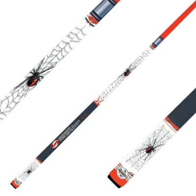 RED BACK SPIDER Pool Snooker Billiard Cue Stick Graphite 57" 2 Piece 10mm tip