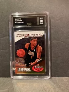 RARE 2006 Topps 2K7 Allen Iverson GMA 10 GEM MINT 1 of 12 Insert HOF Sixer POP 2 - Picture 1 of 2