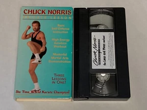 Chuck Norris Private Lesson (VHS, 1997) Rare HTF, Cult Workout Aerobics Defense! - Picture 1 of 6