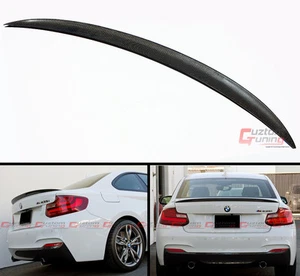 PERFORMANCE STYLE CARBON FIBER TRUNK LID SPOILER FOR 2014-2021 BMW F22 2 SERIES - Picture 1 of 3