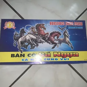 Horse Race Chess Board Game Dice Lunar New Year Vietnamese Co ca ngua- Hard Case - Picture 1 of 2