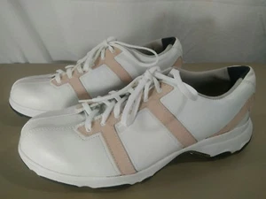 G SOK by ETONIC GOODYEAR WOMEN'S GOLF SHOES WHITE/PINK Size 9.5 New - Picture 1 of 6