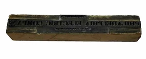 Vintage Philadelphia Electric Company Letterpress Printing Block - Picture 1 of 10