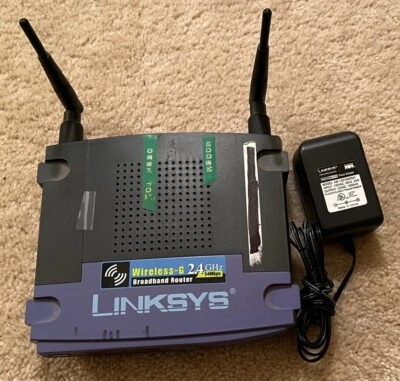 Linksys WRT54G v3 2.4 GHz 54 Mbps 4-Port Wireless G Broadband Router - Image 1 of 4