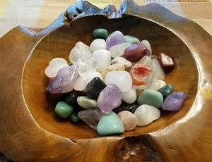 50g Large Tumbled Assorted Gemstone Mix 4-8 Stones Natural Crystals Gems Rocks  - Picture 1 of 8