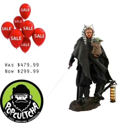 Star Wars: The Mandalorian - Ahsoka Tano & Grogu 1/6th Scale Hot Toys Figure - image 1 of 4