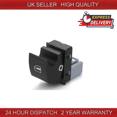 INTERRUPTOR DE VENTANA DERECHA ALIMENTACIÓN PARA SEAT ALTEA IBIZA VW CADDY PASSAT GOLF TRANSPORTER Foto 1 de 4