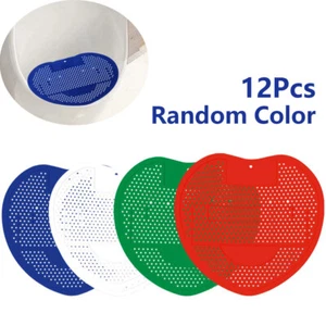 12Pcs Urinal Screen Mat Pad Deodoriser Anti Splash Toilet Fresh Fragrance New - Picture 1 of 10
