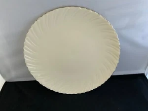 Lenox WEATHERLY 13" Cake / Chop Plate / Round Platter, Platinum Trim - Picture 1 of 2