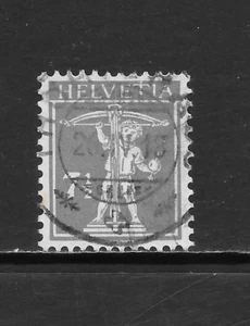 SUIZA SCOTT 162 USADO EN MUY BUEN ESTADO - 1918 7,5c GRIS - HIJO DE WILLIAM TELL - Imagen 1 de 2