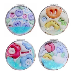 Cute Tulips 4 Pcs Pocket Mirror Kits for Purse Quicksand Portable Small Trave... - Picture 1 of 6