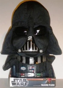 Star Wars Talking Darth Vader Plush Dark Lord 15" w/ Batteries Soft Black New - Picture 1 of 6