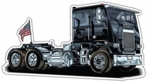 Semi Truck Trailer Freight Trucking USA Car Bumper Window Sticker Decal 6"X3" - Picture 1 of 1